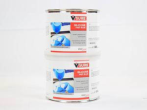 SILICONE FAST BLUE VORMRUBBER SET A+B 1KG