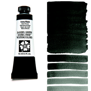 EXTRA FINE WATERCOLOR TUBE 15ML - IVORY BLACK