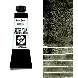 EXTRA FINE WATERCOLOR TUBE 15ML - LUNAR BLACK