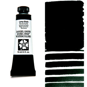 EXTRA FINE WATERCOLOR TUBE 15ML - LAMP BLACK