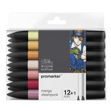 PROMARKER SET 12+1ST MANGA STEAMPUNK