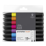 WN BRUSHMARKER SET 12+1ST VIBRANT TONES