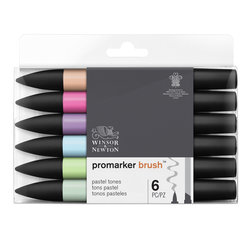 PROMARKER BRUSH - SET PASTEL TONES - 6 STUKS