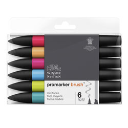 PROMARKER - SET MID TONES - 6 STUKS