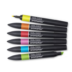 PROMARKER - SET VIBRANT TONES - 6 STUKS