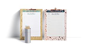 CLIP BOARD MET MEMOPAD - 50 VELLEN