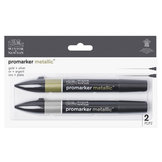 PROMARKER METALLIC GOLD+SILVER