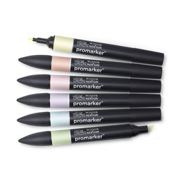 PROMARKER - SET PASTEL TONES - 6 STUKS