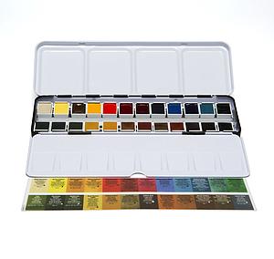 EXTRA FINE WATERCOLOR METAL BOX 24PAN STANDARD