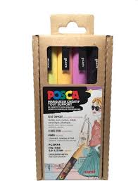 POSCA PASTEL PC3M SET - 4 STUKS (LAV/AB/JS/N)