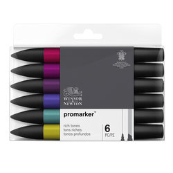 PROMARKER - SET RICH TONES - 6 STUKS