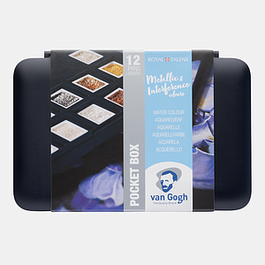 VAN GOGH POCKETBOX AQUA 12ST METALLIC