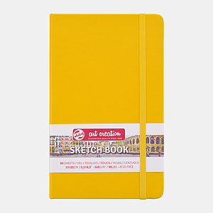 SCHETSBOEK 140G 80VEL 13x21CM - YELLOW