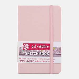 SCHETSBOEK 140G 80VEL 9x14CM - PASTEL PINK 