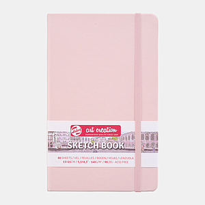 SCHETSBOEK 140G 80VEL 13x21CM - PASTEL PINK