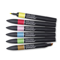 PROMARKER - SET MID TONES - 6 KLEUREN