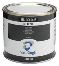 VANGOGH OLIEVERF 500ML - 701 IVOORZWART
