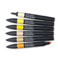 PROMARKER - SET YELLOW TONES - 6 STUKS