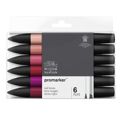 PROMARKER - SET RED TONES - 6 KLEUREN