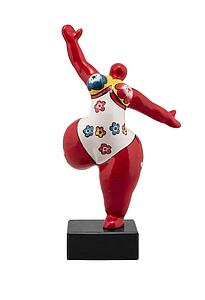 BEELDJE NIKI DE SAINT PHALLE - 5 ROOD 33X16X12CM - F