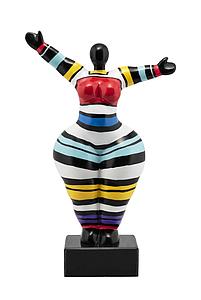BEELDJE NIKI DE SAINT PHALLE ZWART 3 - 34X22X12CM - F