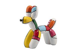 BEELDJE DOG MADE OF BALLOONS 27X33X14CM - F