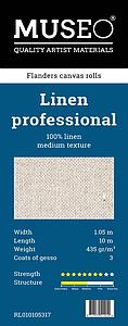 MUSEO DOEK LINNEN PROFESSIONAL 435G 105CM ROL 10M