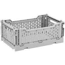 BASIC FOLDING BOX SMALL 27x17x10.5CM - PASTELGRIJS