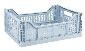 BASIC FOLDING BOX LARGE 40x30x14.5CM - PASTELBLAUW