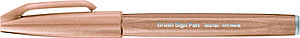 PENTEL TOUCH BRUSH SIGN PEN - LICHT BRUIN