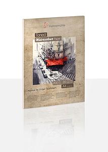 TONED WATERCOLOUR PAD 200G 20VEL 20x20CM - BEIGE