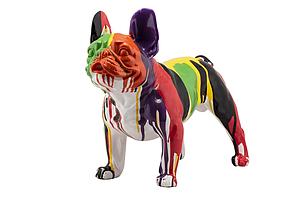 BEELDJE FRENCH BULLDOG VERF 41X25X52CM - G