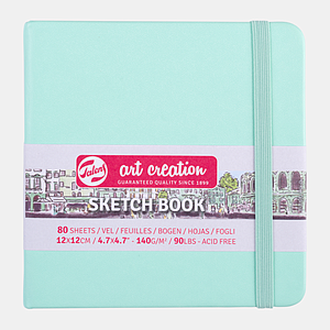 SCHETSBOEK 140G 80VEL 12x12CM - FRESH MINT