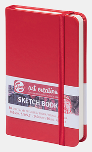 SCHETSBOEK 140G 80VEL 9x14CM - ROOD