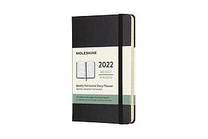 AGENDA 2022 - 12M - POCKET - WEEKLY - HARDCOVER - BLACK