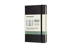 AGENDA 2022 - 12M - POCKET - WEEKLY - HARDCOVER - BLACK