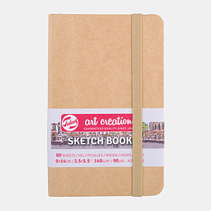 SCHETSBOEK 140G 80VEL 9x14CM - KRAFT