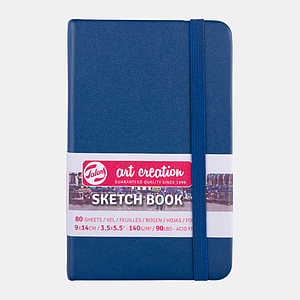 SCHETSBOEK 140G 80VEL 9x14CM - MARINEBLAUW