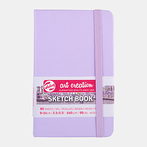 SCHETSBOEK 140G 80VEL 9x14CM - PASTEL VIOLET