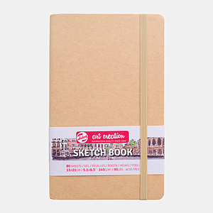 SCHETSBOEK 140G 80VEL 13x21CM - KRAFT