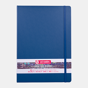 SCHETSBOEK 140G 80VEL 21x29.7CM - MARINEBLAUW