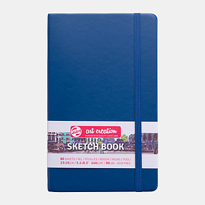 SCHETSBOEK 140G 80VEL 13x21CM - MARINEBLAUW