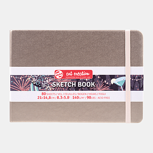 SCHETSBOEK 140G 80VEL 21x14.8CM - CHAMPAGNE