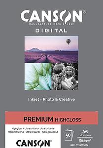 DIGITAL PREMIUM HIGH GLOSS 255G 20VEL 10x15CM