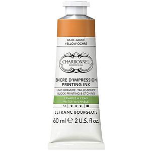 WATER WASHABLE ETCHING INK - YELLOW OCHRE - 60ML