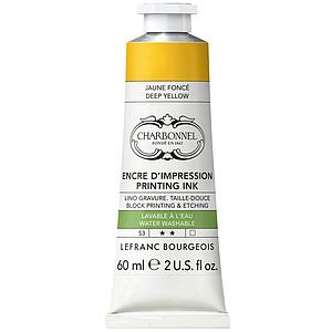 WATER WASHABLE ETCHING INK - DEEP YELLOW - 60ML