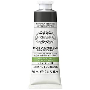 WATER WASHABLE ETCHING INK - SOFT BLACK - 60ML