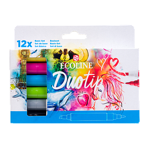 ECOLINE DUOTIP SET - BASIC 12ST