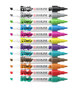 ECOLINE DUOTIP SET - BASIC 12ST