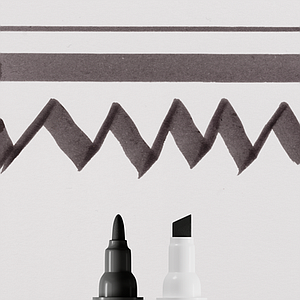 ECOLINE DUOTIP - 700 ZWART